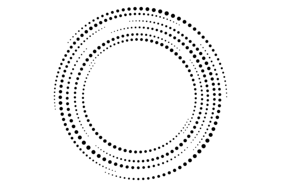 Abstract Dot Border Circle Frame Black: A Designer's Guide