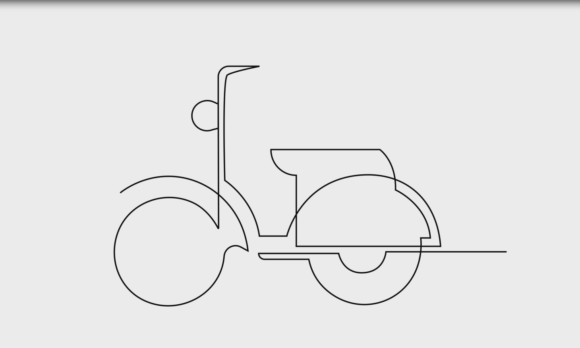 Animated Scooter: The Art of Minimalist Motion
