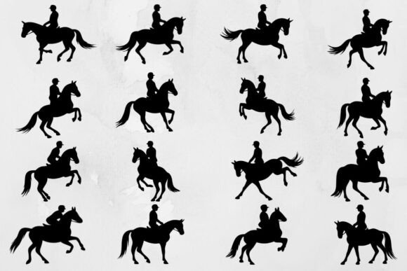 Capturing Grace in Motion: The Equestrian Silhouette SVG