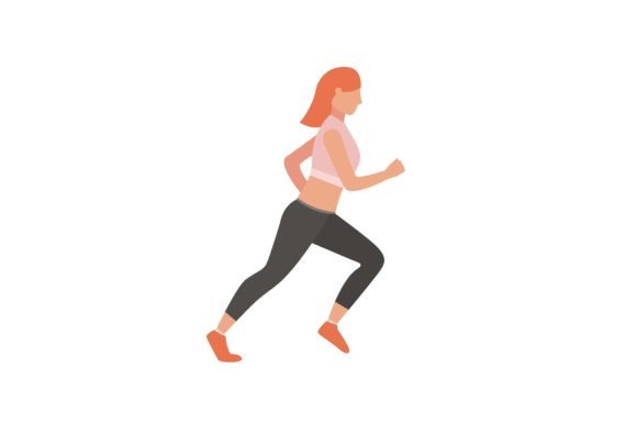 Capturing Motion: The Power of the Sporty Woman Graphic