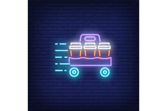 Neon Icon of Takeaway Drinks: A Carton Cup for Modern Design