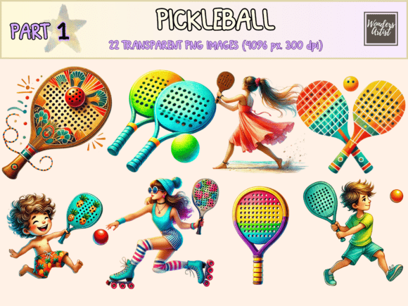 Pickleball Clipart: Infusing Dynamic Energy into Your Visuals