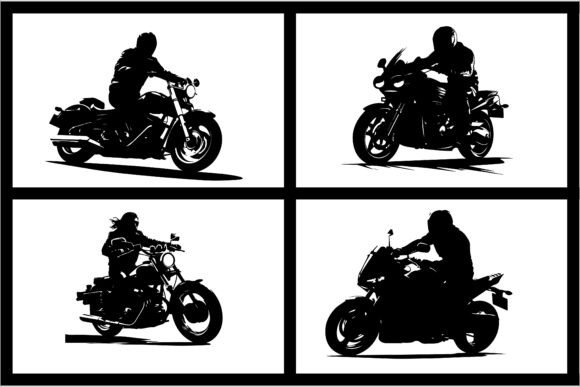 Unleashing Creativity with Motorcycle Silhouette Vectors